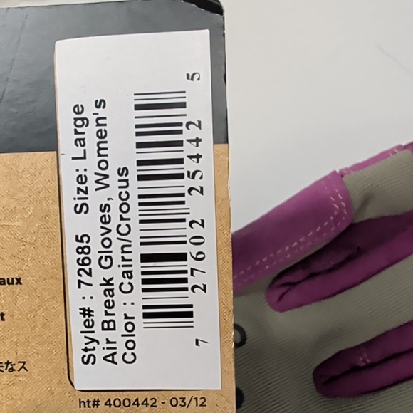 NWT Outdoor Research Air Brake Gloves Rock Climbing Belay Women's L 72685 - Picture 2 of 4